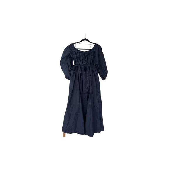 Dissh Ava Off Shoulder Midi Dress 12 Peek A Boo Romantic Boho Navy Euro Summer - Picture 6 of 12